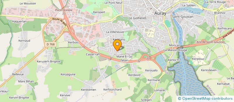 localisation de l'entreprise WILLY à AURAY