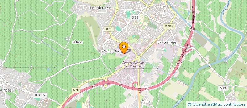 localisation de l'entreprise WILLY LASSALVY à PEZENAS