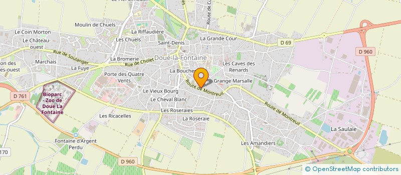 localisation de l'entreprise WILLY MATHEY AUTOMOBILES à DOUE-EN-ANJOU