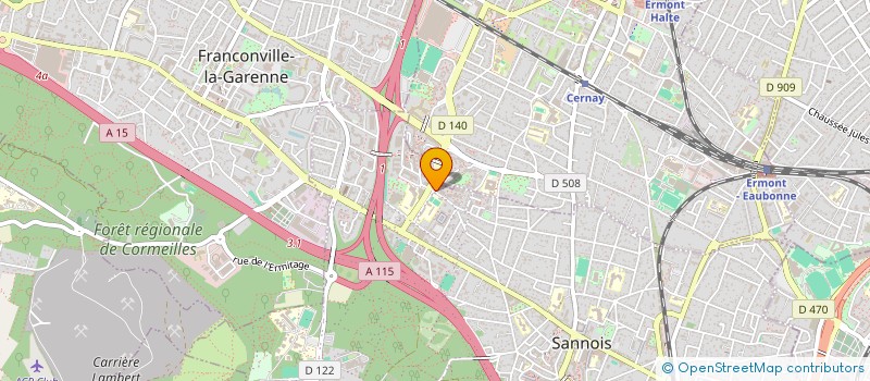 localisation de l'entreprise WILMA à SANNOIS