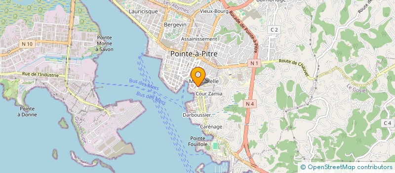 localisation de l'entreprise WILONEST à POINTE A PITRE