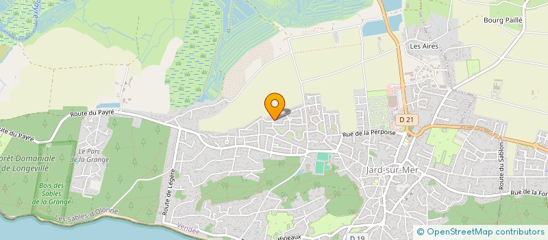 localisation de l'entreprise WILPAVE à JARD-SUR-MER