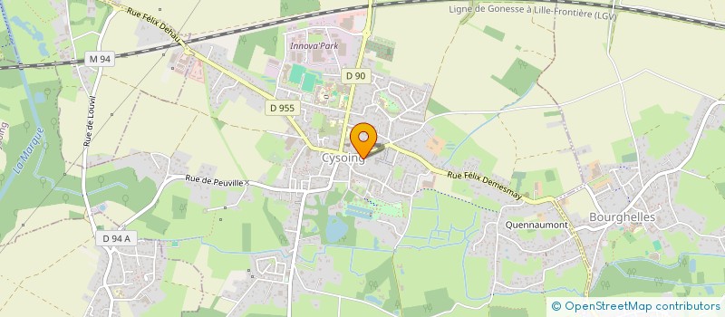 localisation de l'entreprise WILSIGN  CYSOING