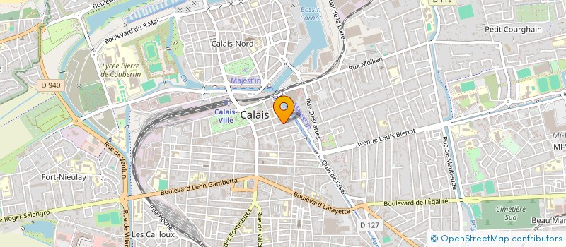 localisation de l'entreprise WILSON  CALAIS