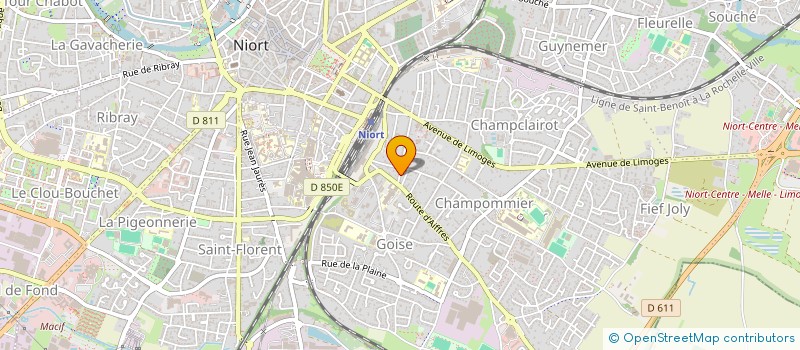 localisation de l'entreprise WILSON à NIORT