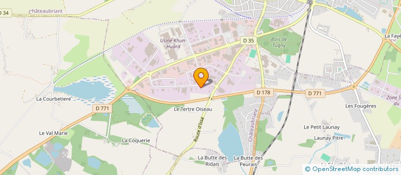 localisation de l'entreprise WILSON  CHATEAUBRIANT