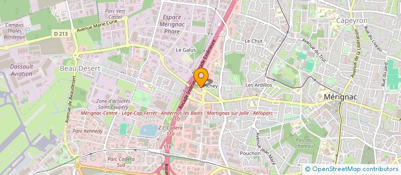 localisation de l'entreprise WILSON EXPERTISE COMPTABLE  MERIGNAC