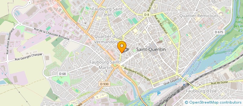 localisation de l'entreprise WILSON SPORT AUTO à SAINT-QUENTIN