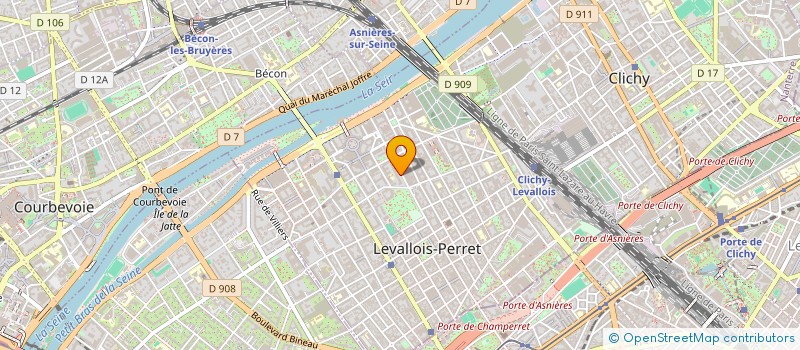 localisation de l'entreprise WILSON WEB à LEVALLOIS PERRET