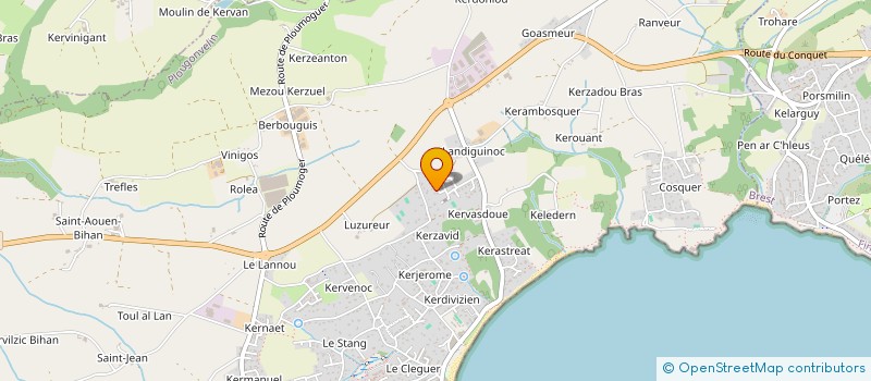 localisation de l'entreprise WILZIN  PLOUGONVELIN