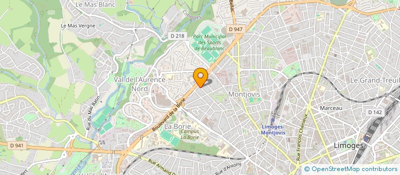 localisation de l'entreprise WIMAELA à LIMOGES