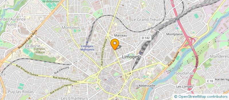localisation de l'entreprise WIMAGE à LIMOGES