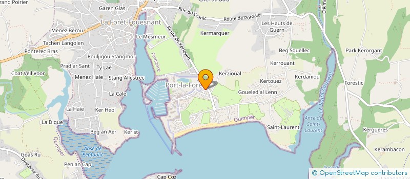 localisation de l'entreprise WIMENO  LA FORET FOUESNANT