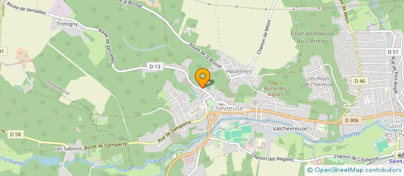 localisation de l'entreprise WIMESURE à CHEVREUSE