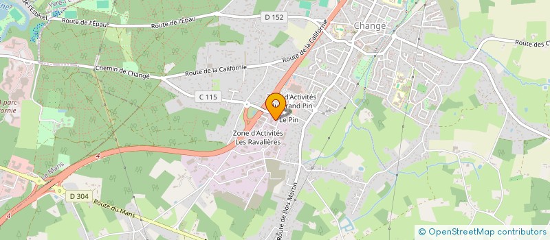 localisation de l'entreprise WIMEX à CHANGE