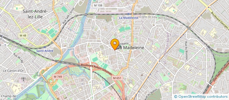 localisation de l'entreprise WIMIF à LA MADELEINE