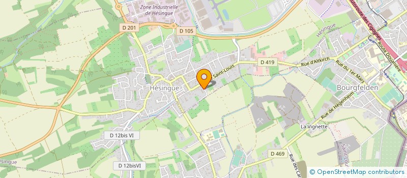 localisation de l'entreprise WIMMER-EPICERIE FINE  HESINGUE