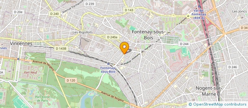 localisation de l'entreprise WIMPEY FRANCE S A à FONTENAY SOUS BOIS