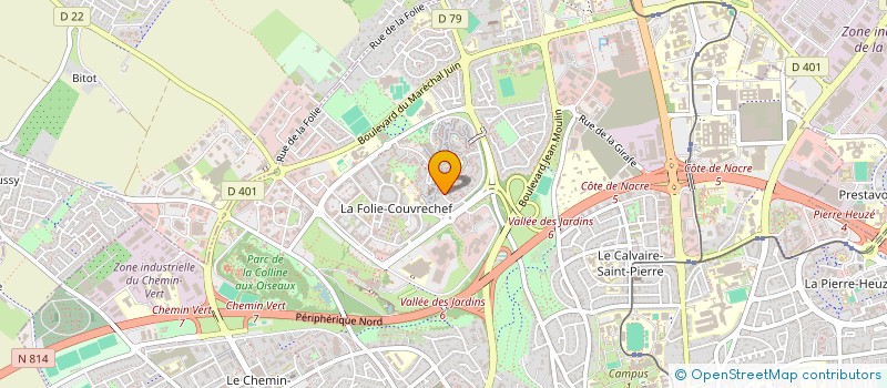 localisation de l'entreprise WIN à CAEN