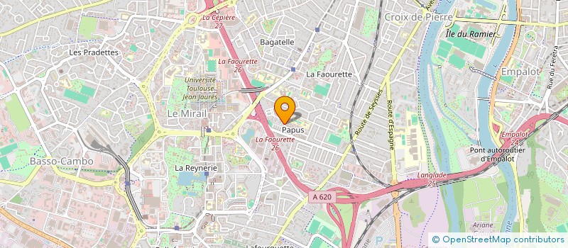 localisation de l'entreprise WIN'AS à TOULOUSE