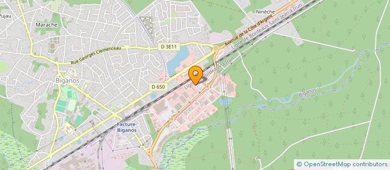 localisation de l'entreprise WIN CARS  BIGANOS