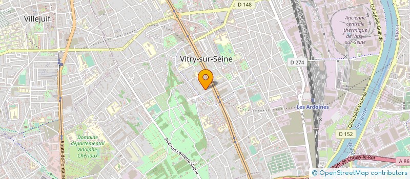 localisation de l'entreprise WIN COMPETENCE FORMATION à VITRY-SUR-SEINE
