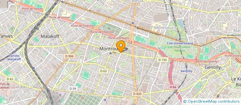 localisation de l'entreprise WIN'GO à MONTROUGE