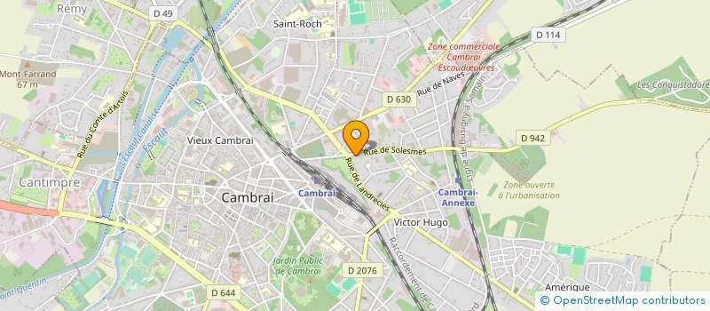 localisation de l'entreprise WIN INVESTISSEMENTS à CAMBRAI