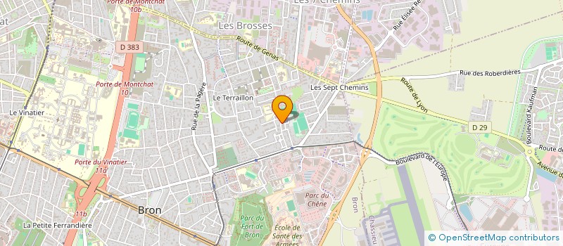 localisation de l'entreprise WIN SERVICE à BRON