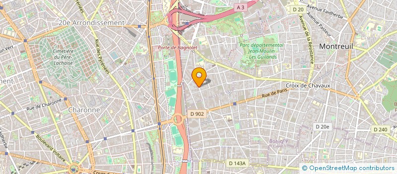 localisation de l'entreprise WIN WIN à BAGNOLET