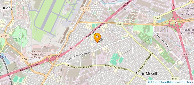 localisation de l'entreprise WINACAR à LE BLANC-MESNIL
