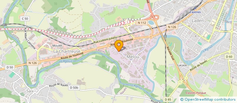 localisation de l'entreprise WINALU  CASTRES