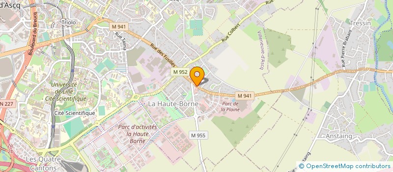 localisation de l'entreprise WINANCE à VILLENEUVE-D'ASCQ