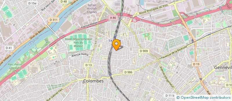 localisation de l'entreprise WINBI à COLOMBES