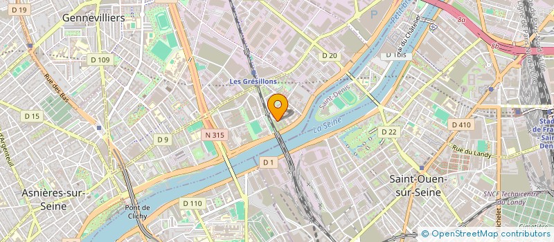 localisation de l'entreprise WINCF IDF à ASNIERES-SUR-SEINE