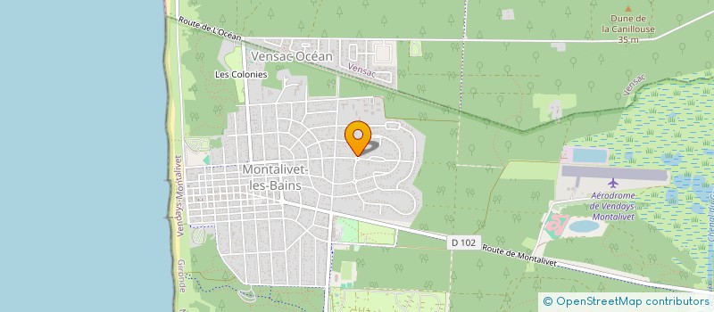 localisation de l'entreprise WINCH CORP.  VENDAYS-MONTALIVET