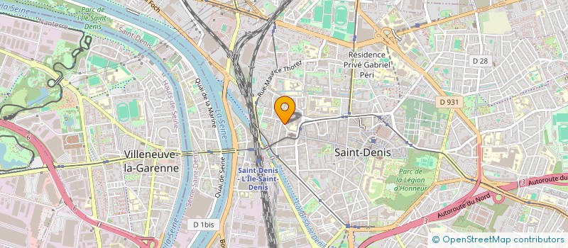 localisation de l'entreprise WINCI à SAINT DENIS