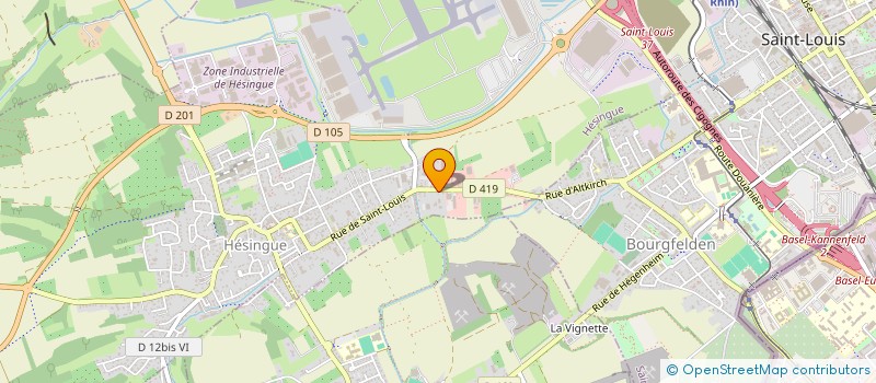 localisation de l'entreprise WINDENBERGER UEBELIN  HESINGUE