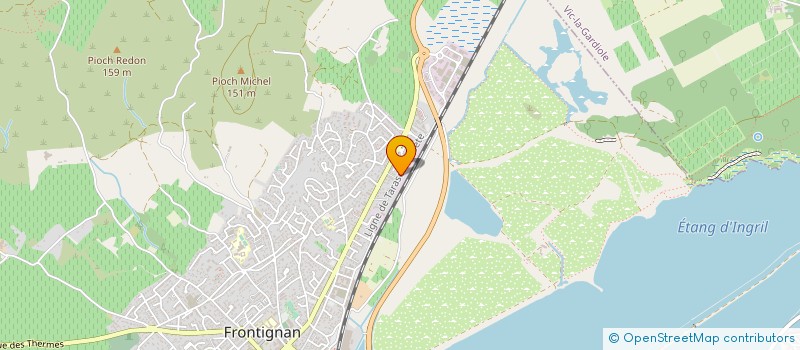 localisation de l'entreprise WINDENERGIE à FRONTIGNAN
