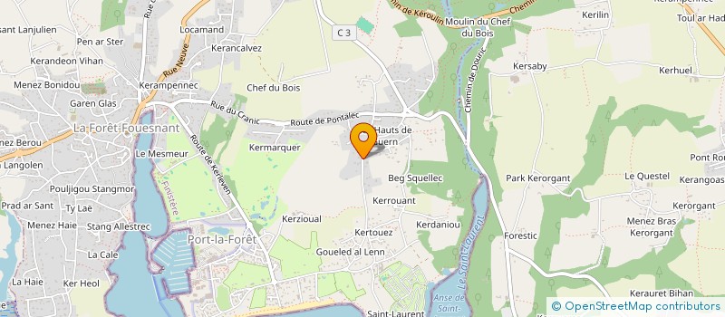 localisation de l'entreprise WINDER INVEST à LA FORET-FOUESNANT