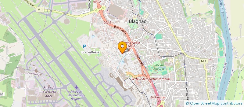 localisation de l'entreprise WINDLAIR à BLAGNAC