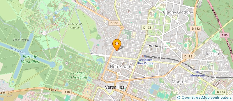 localisation de l'entreprise WINDSOR à VERSAILLES