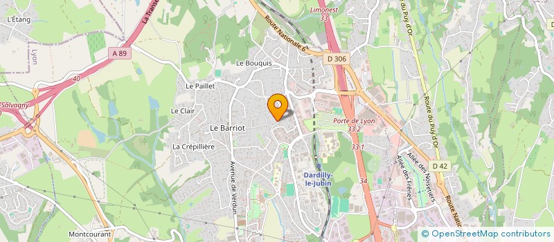 localisation de l'entreprise WINDWARD  DARDILLY