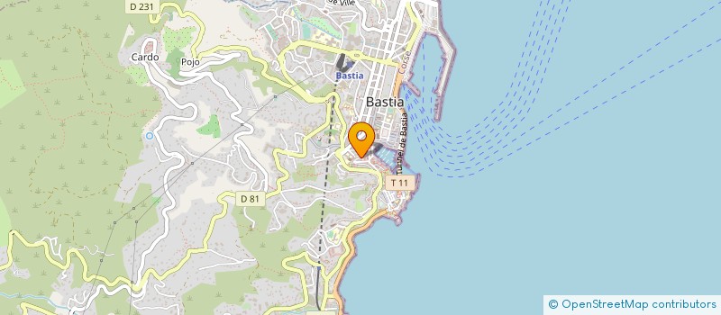 localisation de l'entreprise WINE BAR'S à BASTIA