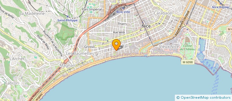 localisation de l'entreprise WINE BAZAAR TRADE  NICE