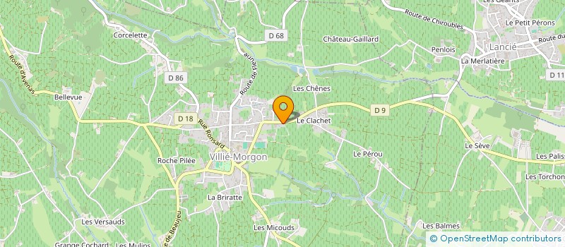 localisation de l'entreprise WINE FAMILY LAPIERRE  VILLIE-MORGON