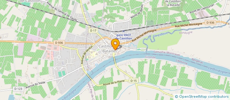 localisation de l'entreprise WINE HOTE à CASTILLON-LA-BATAILLE