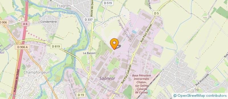 localisation de l'entreprise WINE & LOG SERVICES à FRAGNES-LA LOYERE