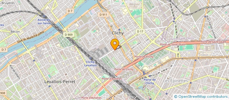 localisation de l'entreprise WINE NOT à CLICHY