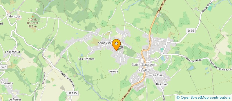 localisation de l'entreprise WINE & PRESTIGE  VAUGNERAY